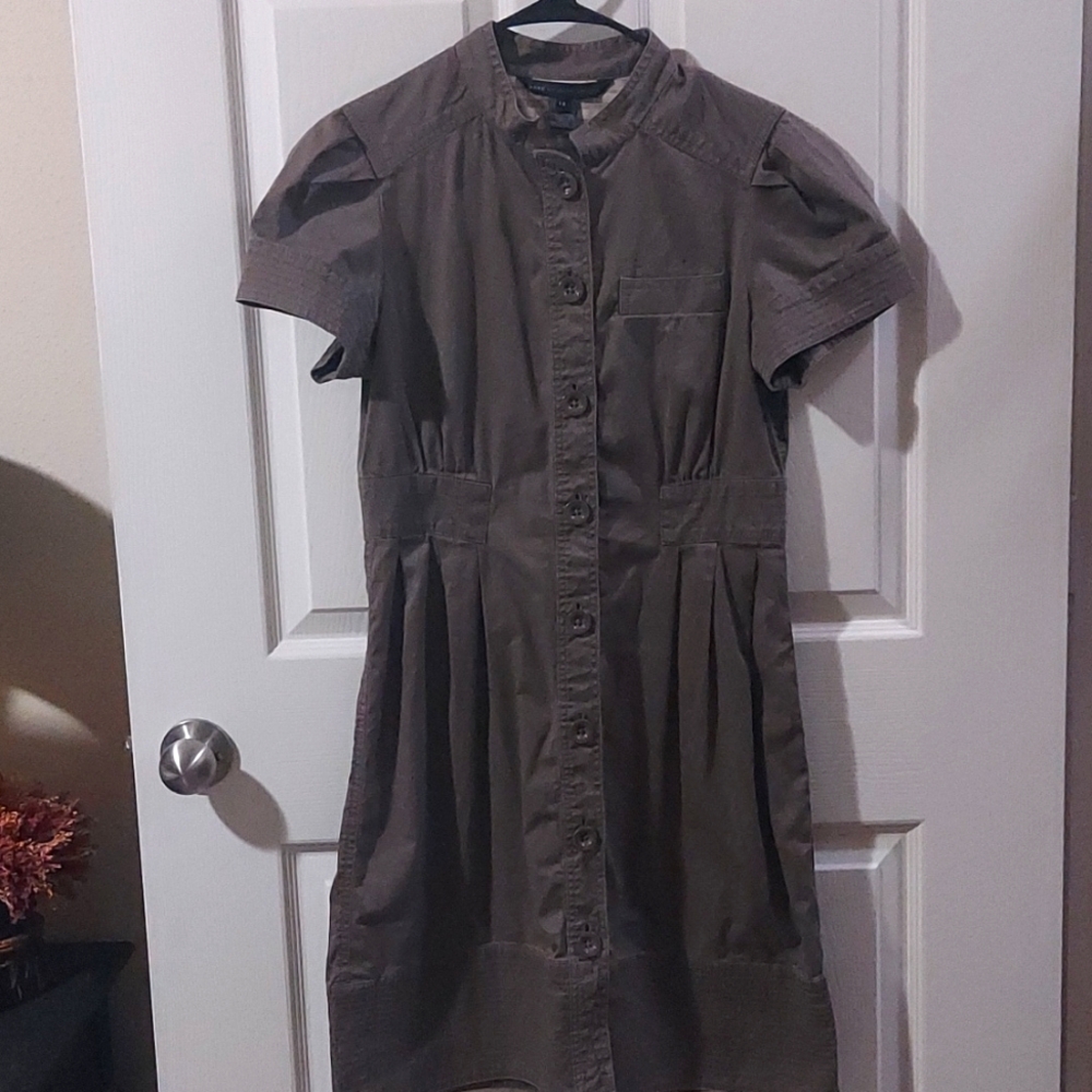 Marc By Marc Jacob’s Puff Short Sleeve MIDI Button Up Dress Size 12 - Picture 7 of 13